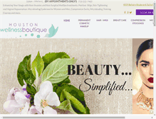Tablet Screenshot of houstonwellnessboutique.com